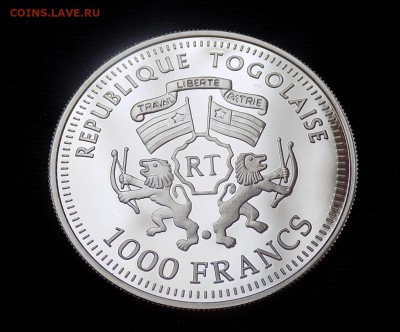 ТОГО 1000 франков 2004 Корабль HMS Roebuck до 1.04 - TOGO 1000 Francs 2004 - William Dampier Roebuck (2).JPG