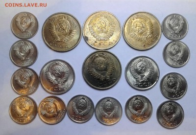 5.10,20 копеек 18 штук 1961-1989 02.04. 22-30 - 20180328_212150