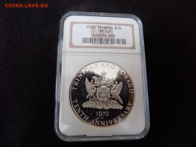 Тринидад и Тобаго 10$ 1972 г. PF 67 в слабе NGC до 01.04 - DSCN1401.JPG