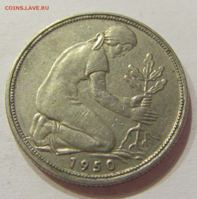 50 пфеннигов 1950 J ФРГ №1 04.04.2018 22:00 МСК - CIMG7206.JPG