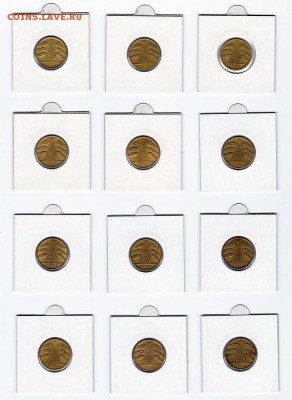 Веймар 10 рентенпфеннигов, 10 рейхспфеннигов 1924-1936 - 10 (1)