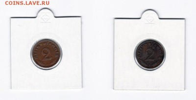 Третий рейх-Нацистская Германия 2 рейхспфеннига 1938-1939 - 2