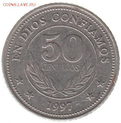 Никарагуа 50 сентаво 1997 до 4.04 в 22.00 по мск - b2