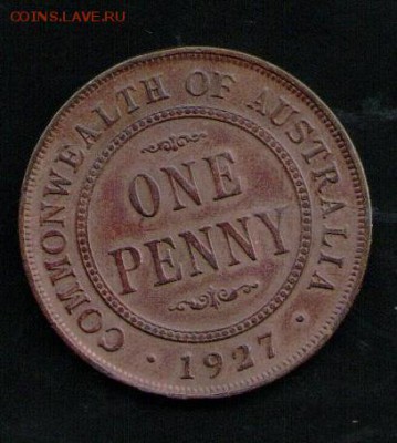 АВСТРАЛИЯ 1 ПЕННИ 1927 - 5 001