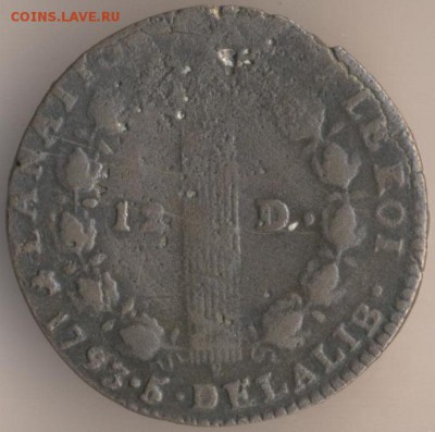12 денье 1792 г. - 3