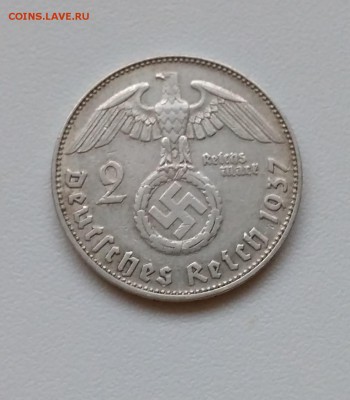 ГЕРМАНИЯ(РЕЙХ),2 рейхсмарки 1937D(Гинденбург)!до 3.04.2018 - IMG_20180224_172814