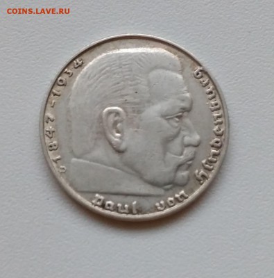 ГЕРМАНИЯ(РЕЙХ),2 рейхсмарки 1937D(Гинденбург)!до 3.04.2018 - IMG_20180224_172804