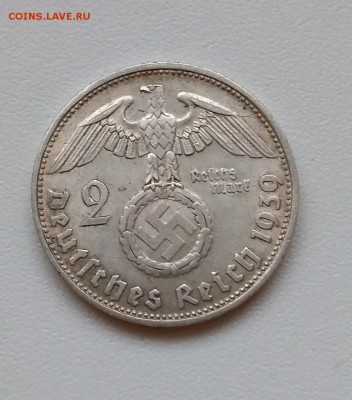 ГЕРМАНИЯ(РЕЙХ),2 рейхсмарки 1939D(Гинденбург)!до 3.04.2018 - IMG_20180224_172954