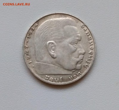 ГЕРМАНИЯ(РЕЙХ),2 рейхсмарки 1939D(Гинденбург)!до 3.04.2018 - IMG_20180224_172947