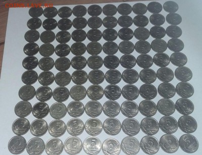 5 копеек 2001 г. СПМД - 100 штук до  08.04.2018 г. в 22 час - IMG-20180401-WA0073