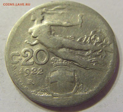 20 чентезимо 1922 Италия №1 07.04.2018 22:00 МСК - CIMG8329.JPG