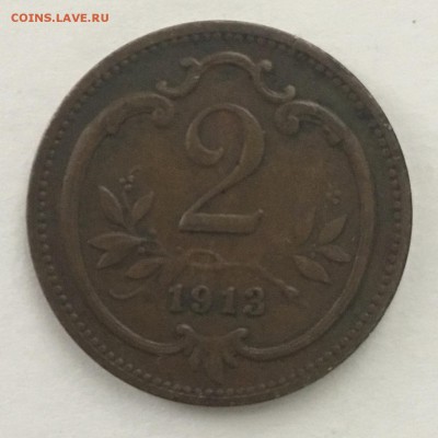 2 гелера 1913 года,Австрия - 1D94104A-D67A-4DC8-97C8-910E76A40B06