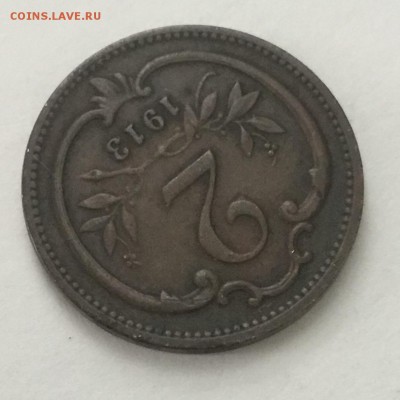 2 гелера 1913 года,Австрия - 6CDBA764-FCC7-4636-ABF5-A3AA1516BF92