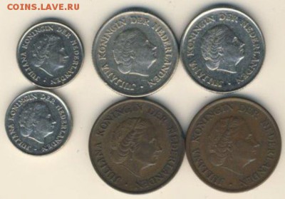 монет Нидерландов: 6шт 1951-1980 - оценка - YaY4bZzbVC0