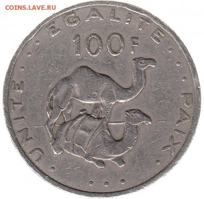Джибути 100 франков 2007 до 4.04 в 22.00 - chh