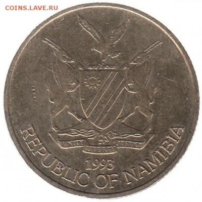 Намибия 5 долларов 1993 до 4.04 в 22.00 - vqq