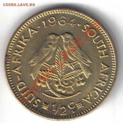 2 цента 1964 до 15.04 21.00мск - ЮАР 1,2 цента 1964-2