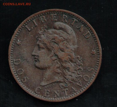АРГЕНТИНА 2 СЕНТАВО 1892 - 7 001