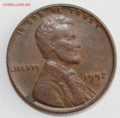 С 1 РУБ.  USA ONE CENT 1952г.  до 9.04 в 22-00 - IMG_1768.JPG