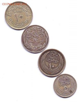 Пиастры Енипта серебро на оценку - egypt coins-1