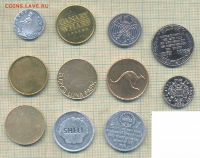 Жетоны иностранные , фикс-цена 30 руб 1 шт. - жетон 1а