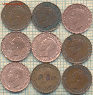 Великобритания фартинги 1937-47 гг. , фикс цена - Велик фарт а