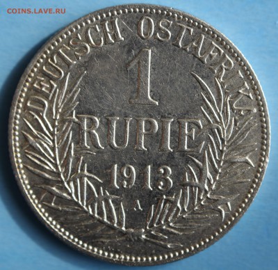 С РУБ. RAR ГЕРМАНСКАЯ ОСТ АФРИКА 1 рупия 1913г."А" до 11.04 - IMG_1925.JPG