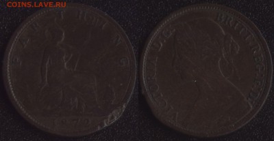 Великобритания фартинг 1872 до 22:00мск 12.04.18 - Великобритания фартинг 1872 (100)