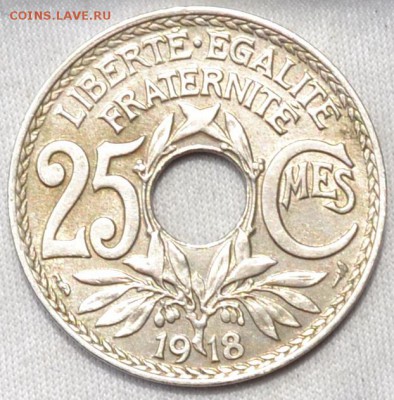 Франция 25 сантимов 1918. 08. 04. 2018. в 22 - 00. - DSC_0704