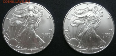 1 доллар США 2018г. Шагающая свобода 1 унция Ag - 1550 - 1.JPG