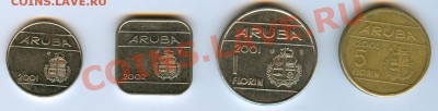 подборка монет арубы - аруба аверс