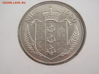 КПД Шайба Ниуэ 1990 5$ долларов 1990 Чемпионат Мира футбол - krona_shajba_niue_1990_5_dollarov_1990_chempionat_mira_po_futbolu_italija_kpd %281%29