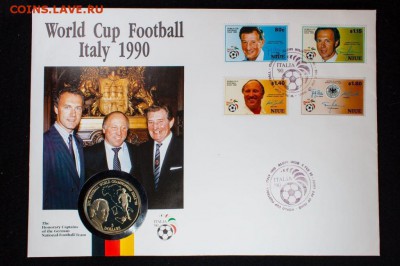 КПД Шайба Ниуэ 1990 5$ долларов 1990 Чемпионат Мира футбол - krona_shajba_niue_1990_5_dollarov_1990_chempionat_mira_po_futbolu_italija_kpd