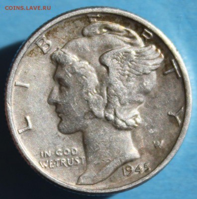 С РУБ. USA ONE DIME 1945г. МЕРКУРИ до 12.04 в 22-00 - IMG_1816.JPG
