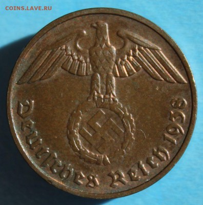С РУБ.ТРЕТИЙ РЕЙХ 2 пфеннига 1938г."Е" БРОНЗА до 12.04 в 22 - IMG_1851.JPG