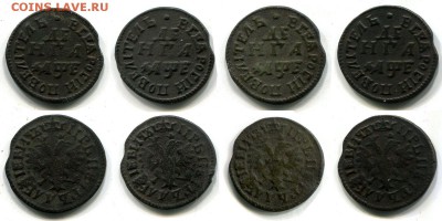 Деньга 1705 года - денга 1705