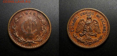 МОНЕТЫ МИРА 03-18 - Мексика – 1 сентаво (1946) бронза