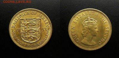 МОНЕТЫ МИРА 03-18 - Джерси - 0,25 шиллинга (1957) №3-2