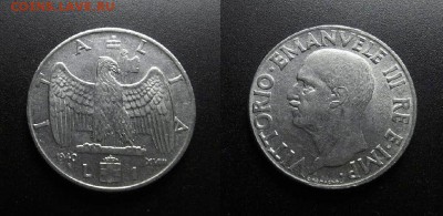 МОНЕТЫ МИРА 03-18 - Италия – 1 лира (1940) №2-3