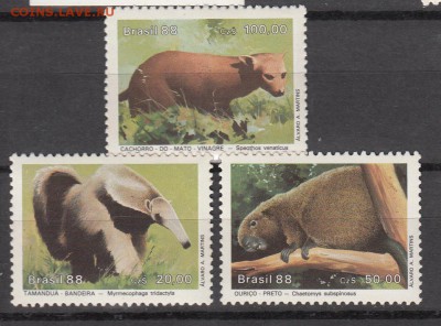 Бразилия 1988 фауна 3м - 69г