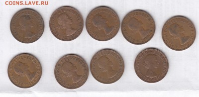 Великобритания пол пенни 1958-67 по фиксу - 84а