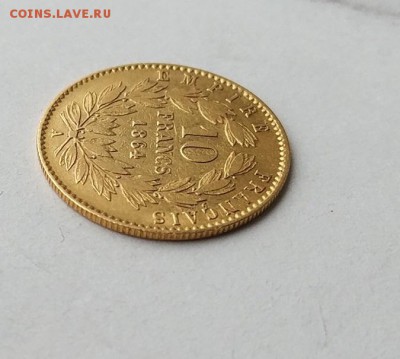 10 франков 1864 год Наполеон 3. - IMG_20180407_144910