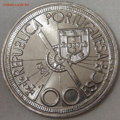 Португалия 100 UNC эскудо 1987 Диогу Кан 11.04.18(ср. 22-30) - DSC02347.JPG