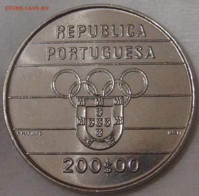 Португалия 200 эскудо 1992 UNC Барселона 11.04.18 (ср. 22-30 - DSC02329.JPG