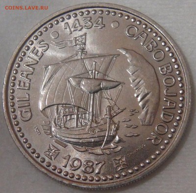 Португалия 100 эскудо 1987UNC Жил Эанеш 11.04.18 (ср. 22-30) - DSC02301.JPG