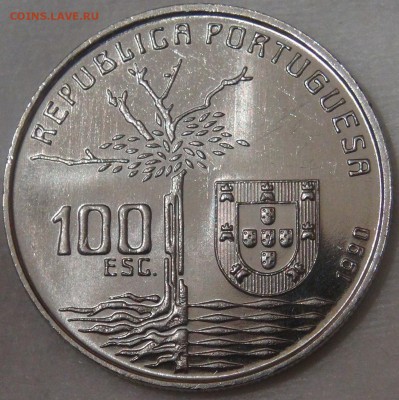 Португалия 100 эскудо 1990 UNC Камилу 11.04.18 (ср. 22-30) - DSC02277.JPG