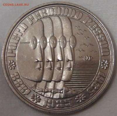 Португалия 100 эскудо 1985 UNC Пессоа 11.04.18 (ср. 22-30) - DSC02232.JPG
