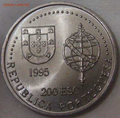 Португалия 200 эскудо 1995 UNC Австралия 11.04.18 (ср. 22-30 - DSC02162.JPG