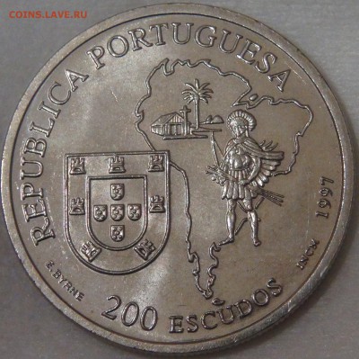 Португалия 200 эскудо 1997 UNC Анчьета 11.04.18 (ср. 22-30) - DSC02153.JPG