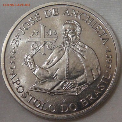 Португалия 200 эскудо 1997 UNC Анчьета 11.04.18 (ср. 22-30) - DSC02150.JPG